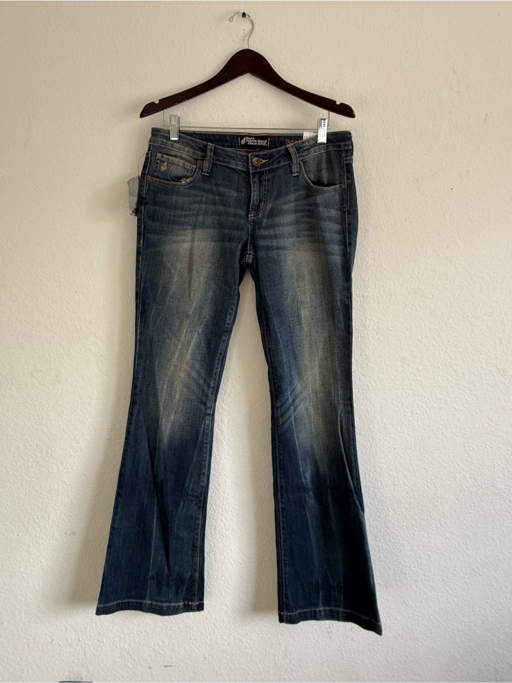 Volcom Women's Dark Wash Flared Jeans
